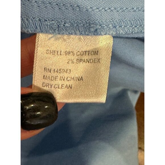 Color Me Courtney Dress Womens 0 Blue Denim Alle Utility Fit And‎ Flare Mini - Picture 9 of 9